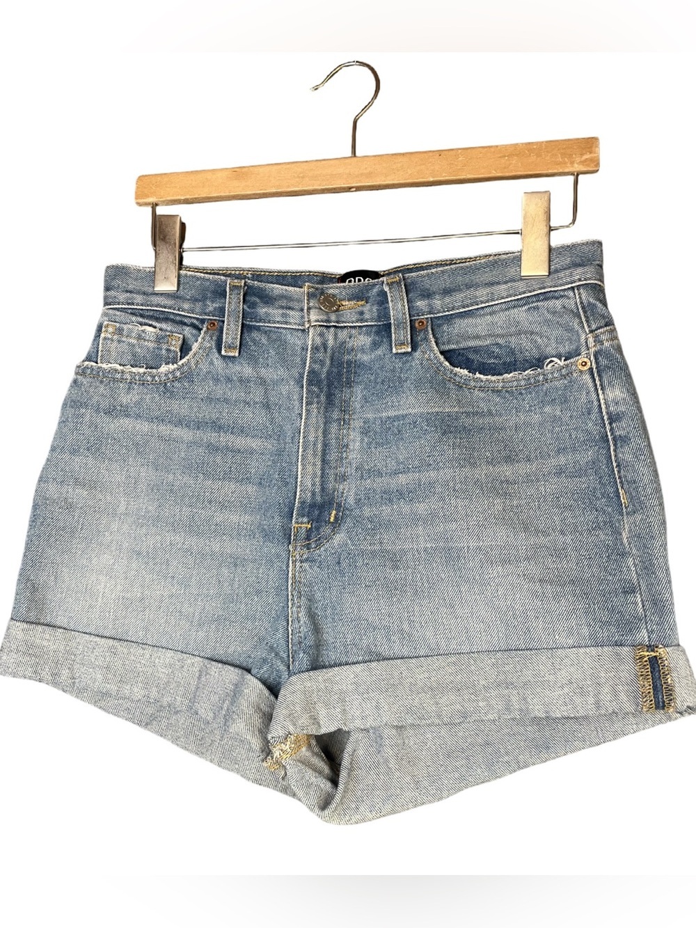 Urban Outfitters BDG Denim Jean Shorts Size 27 2” Inseam Mom High Rise Fold Hem